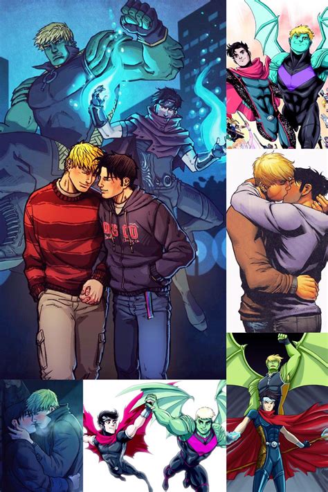 Wiccan and hulkling fan drawings